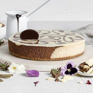 Dark Chocolate marble baked