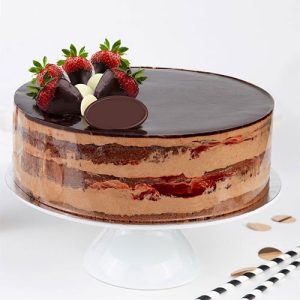 Double Choc Strawberry Torte