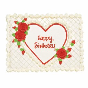 Happy Birthday-Heart Cake
