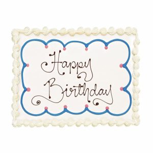 Happy birthday-Outline Cake