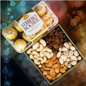 Ferrero Rocher with mixed nuts